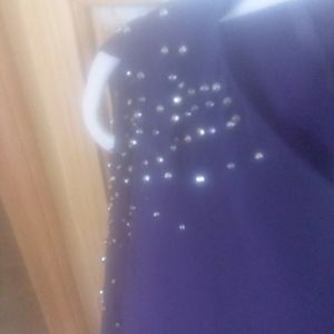 Gorgeous purple short evening dress